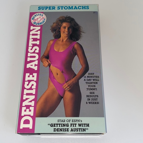 VHS Tape Denise Austin Super Stomachs - Picture 1 of 3